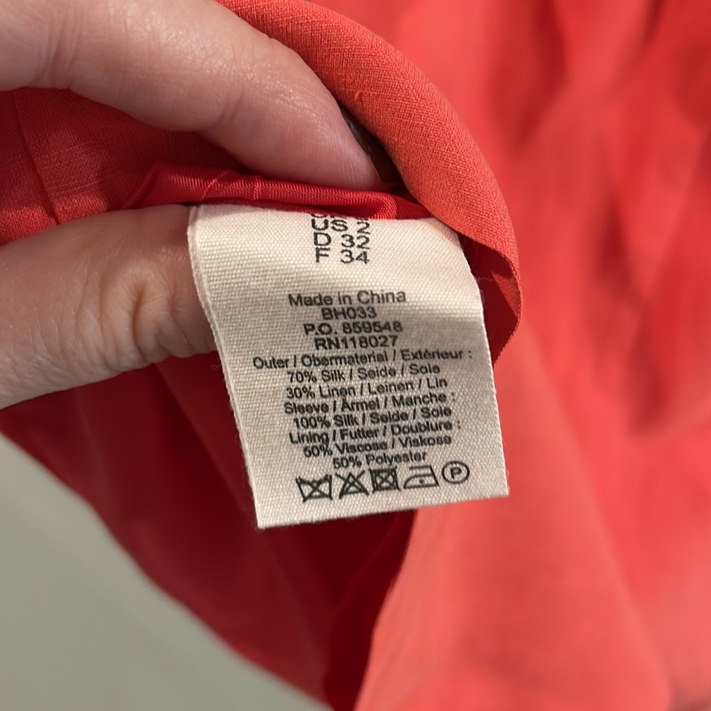 The Boden Collection silk/linen Peter Pan collared dress - Picture 8 of 8